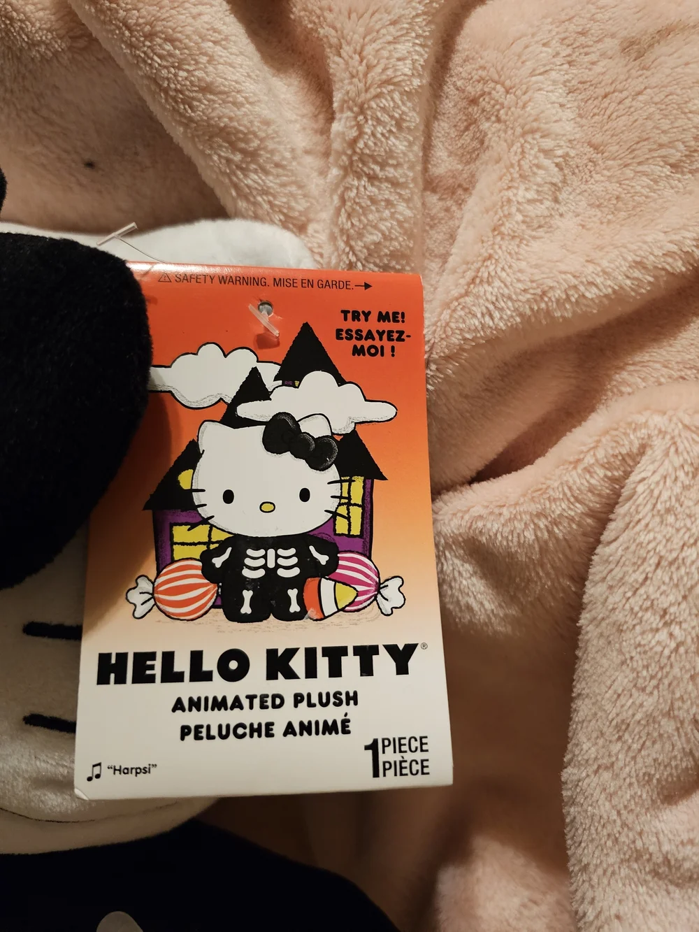 Hello Kitty Halloween Skeleton Side Stepper plush